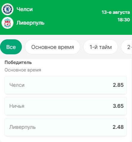 Chelsea vs Liverpool